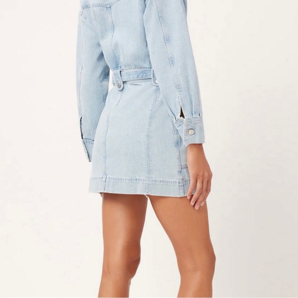 DL1961 Coletta Belted Denim Mini Shirt Dress - Picture 3 of 11